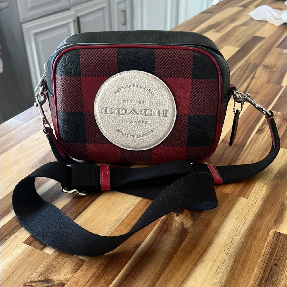 Coach Black and Red Crossbody Bag